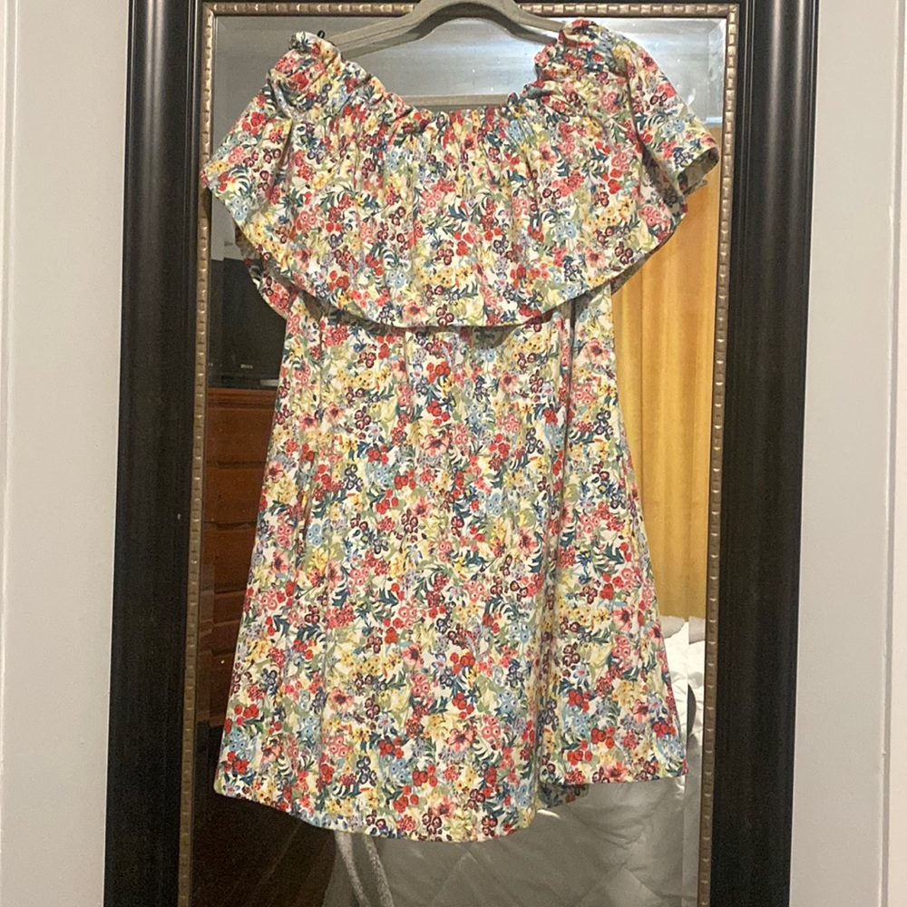 H&M off the shoulder floral dress, Medium, worn twice